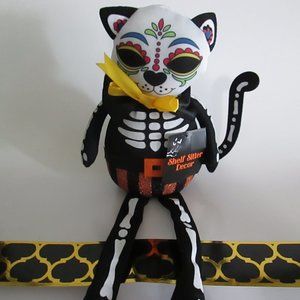 Day of the Dead shelf sitter cat decor new